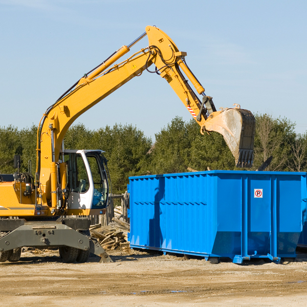 are there any restrictions on where a residential dumpster can be placed in Monmouth ME